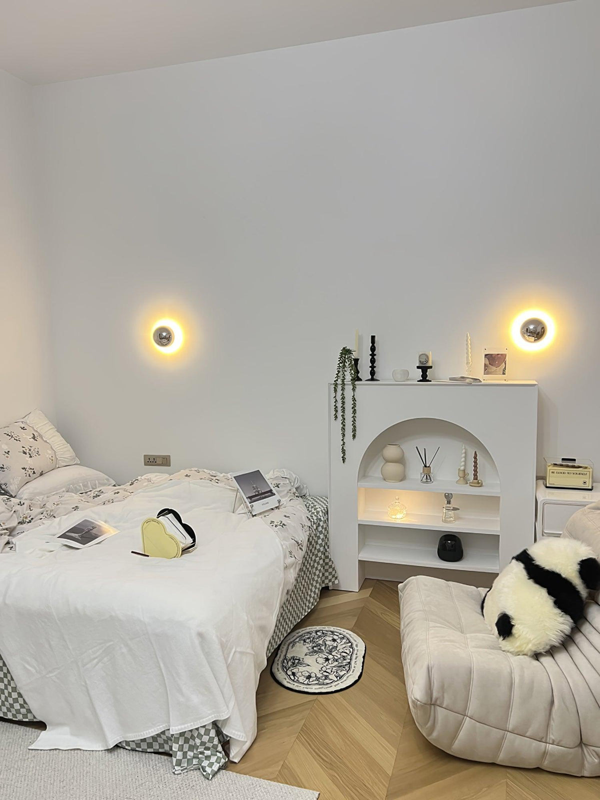 Virixy Moderne minimalistische wandlamp met bolvormige kap
