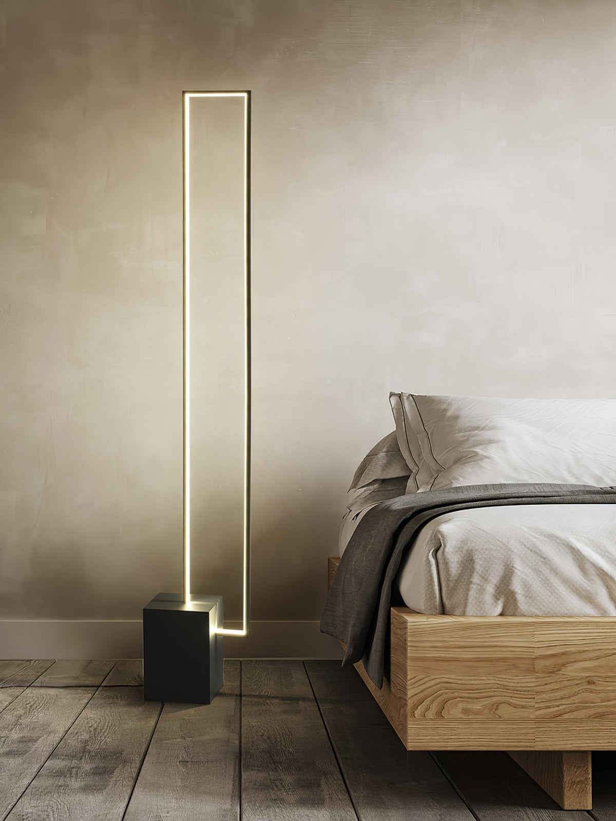 Keloza aluminium vloerlamp