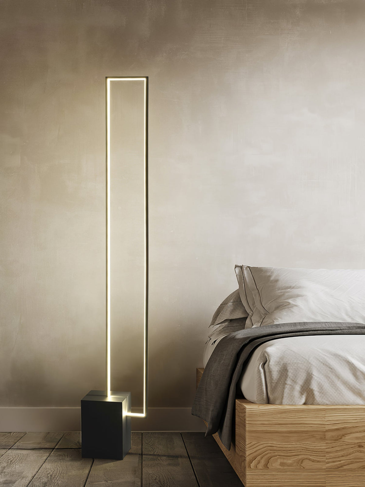 Keloza aluminium vloerlamp