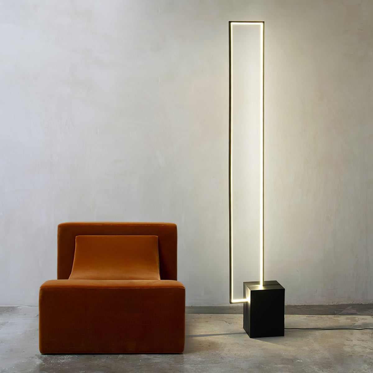Keloza aluminium vloerlamp