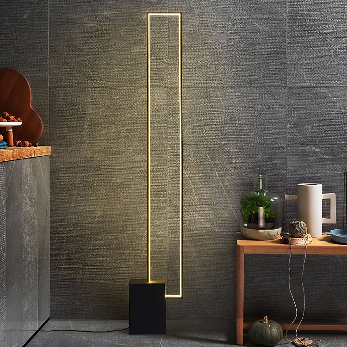 Keloza aluminium vloerlamp