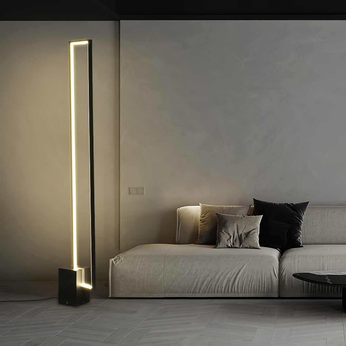 Keloza aluminium vloerlamp