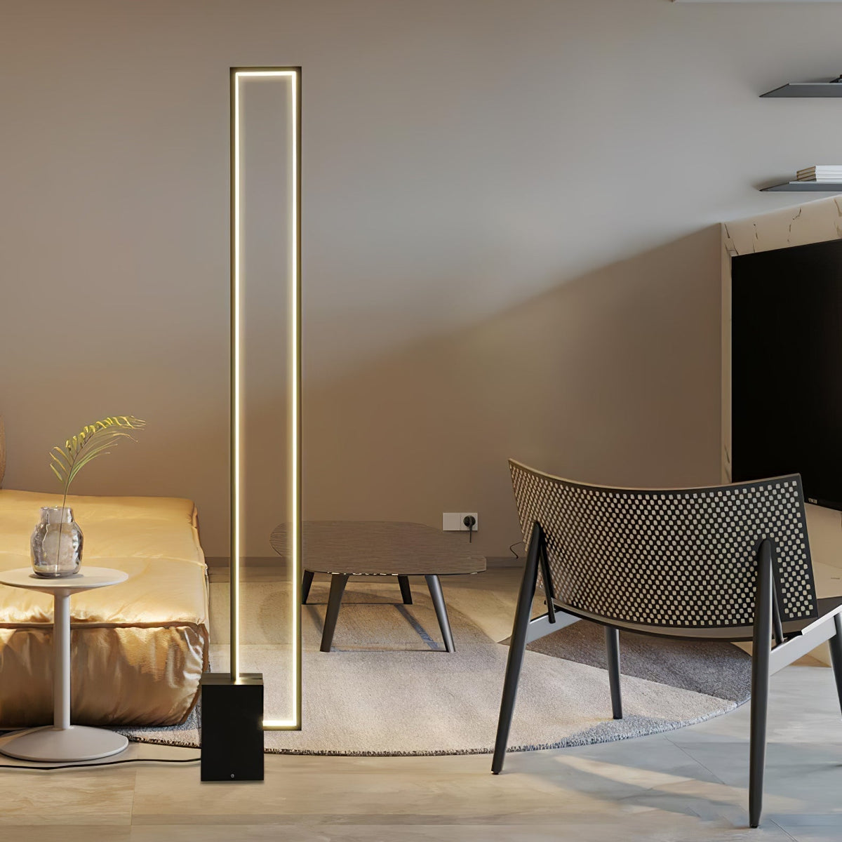 Keloza aluminium vloerlamp