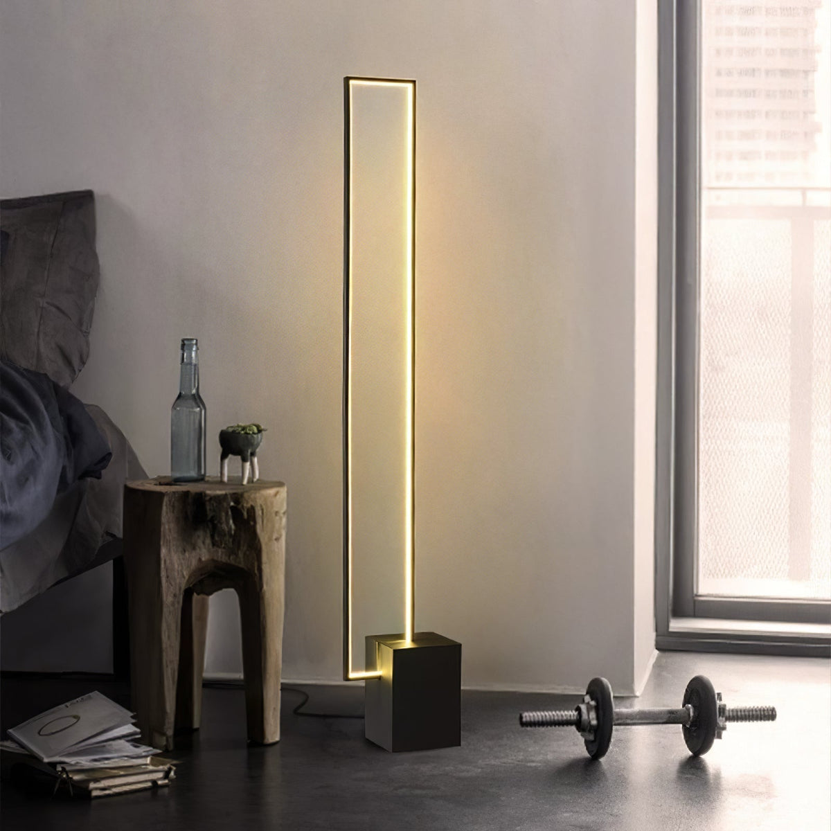 Keloza aluminium vloerlamp