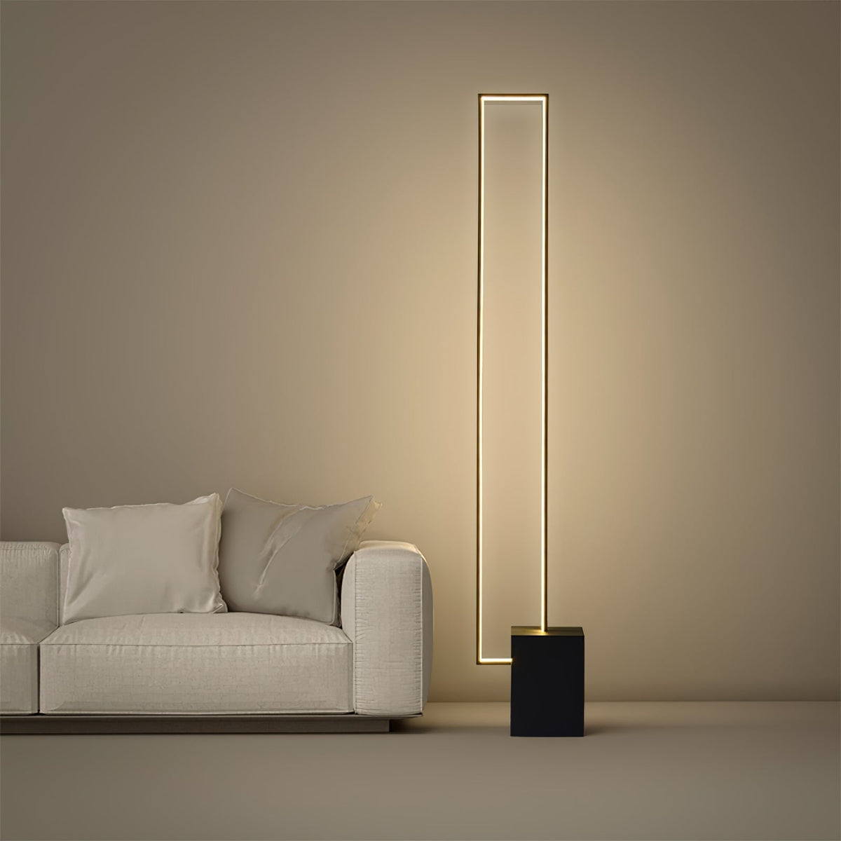 Keloza aluminium vloerlamp