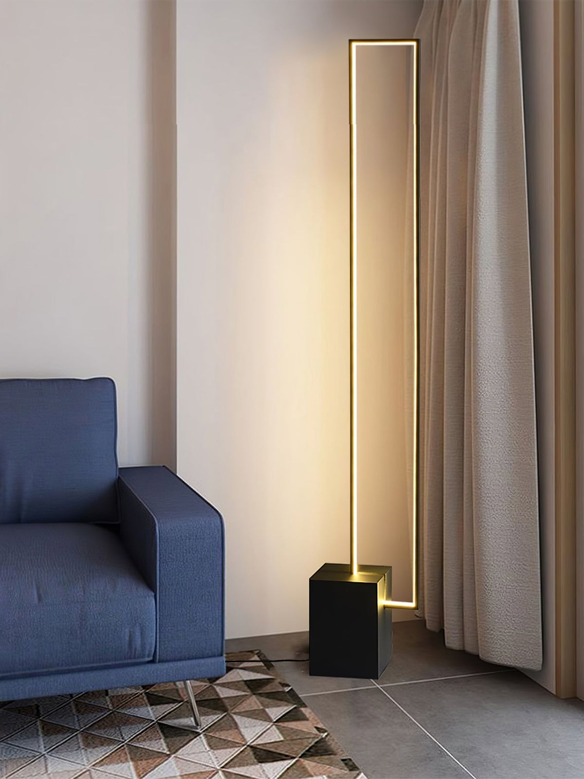 Keloza aluminium vloerlamp