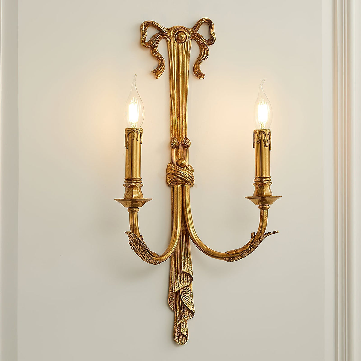 Oriaielle wandlamp van messing