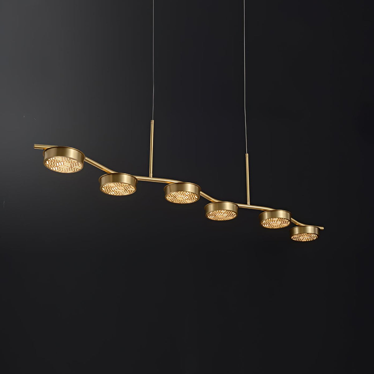 Aureus moderne kroonluchter van messing
