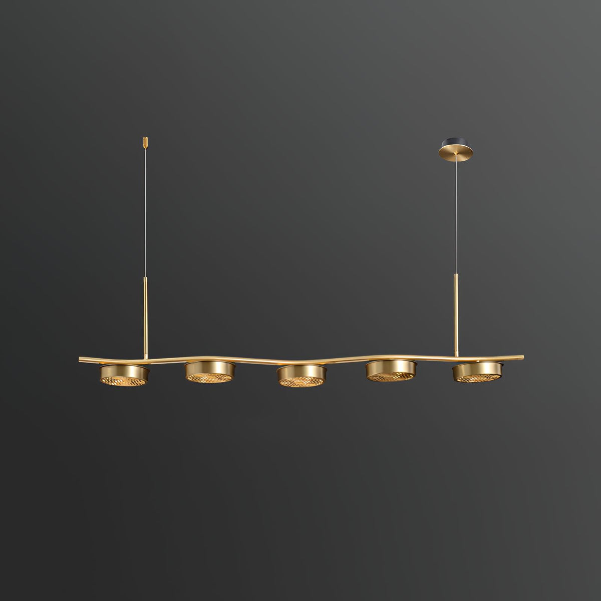 Aureus moderne kroonluchter van messing