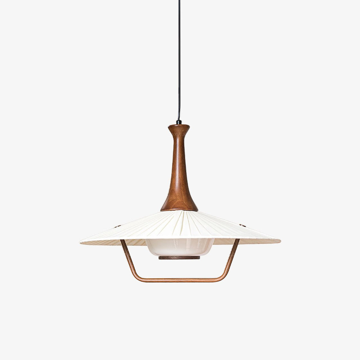 Mydorisra Traditionele klassieke hanglamp van textiel en hout