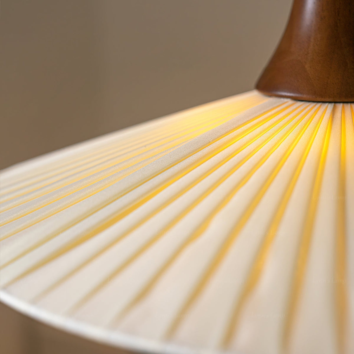 Mydorisra Traditionele klassieke hanglamp van textiel en hout