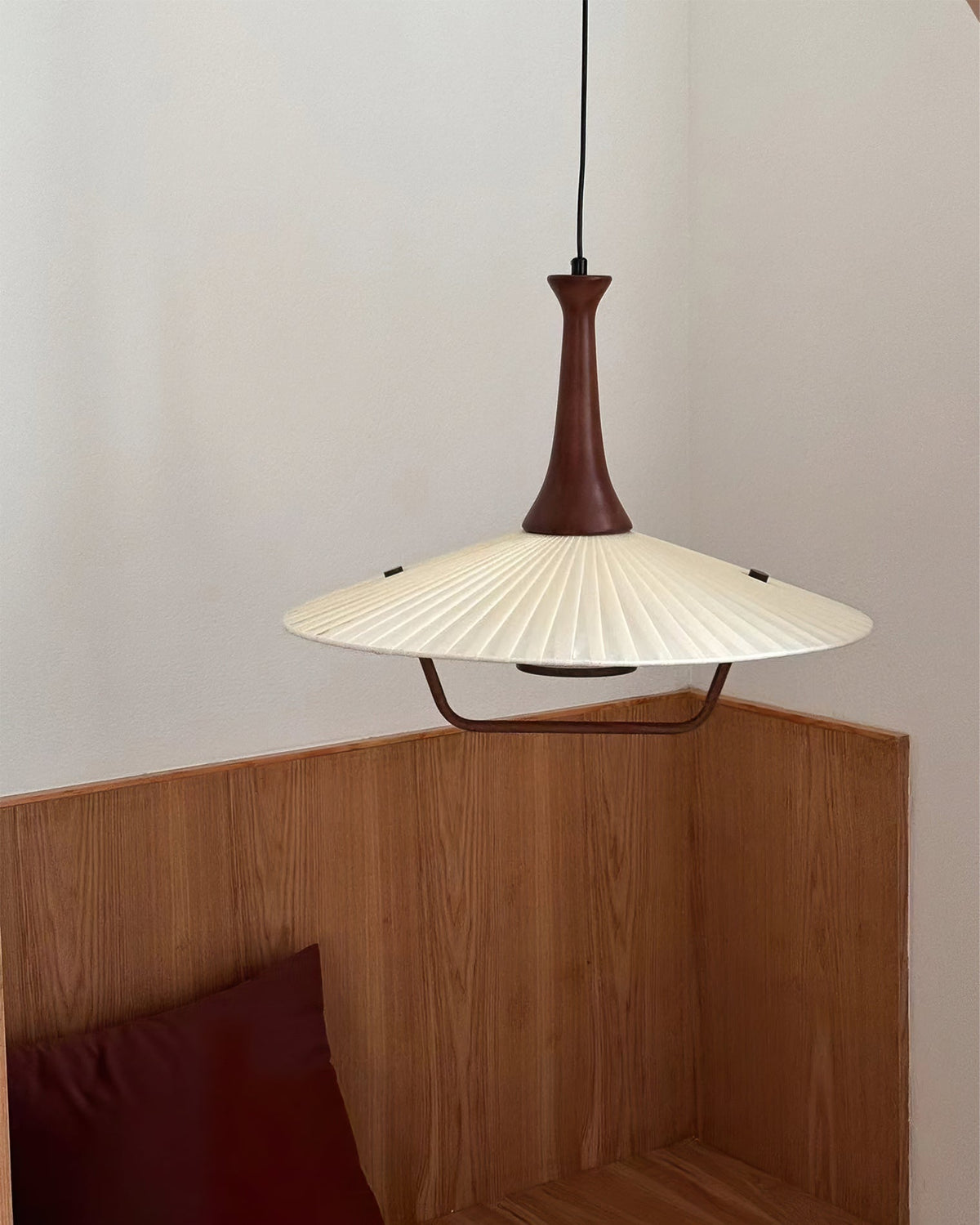 Mydorisra Traditionele klassieke hanglamp van textiel en hout