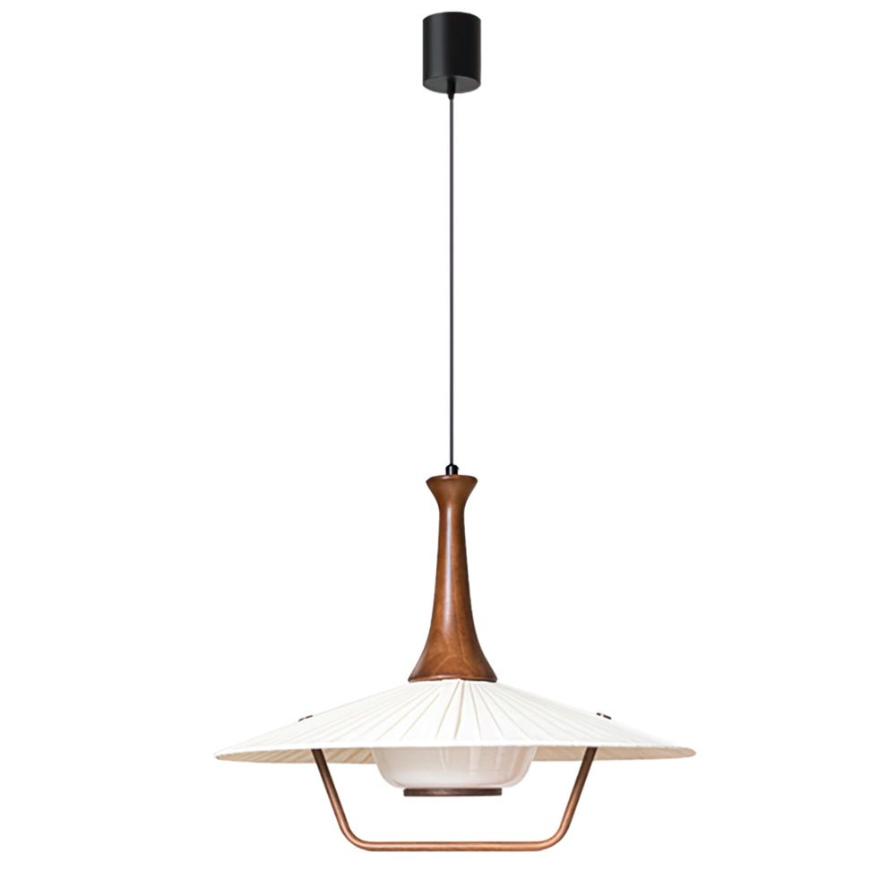 Mydorisra Traditionele klassieke hanglamp van textiel en hout