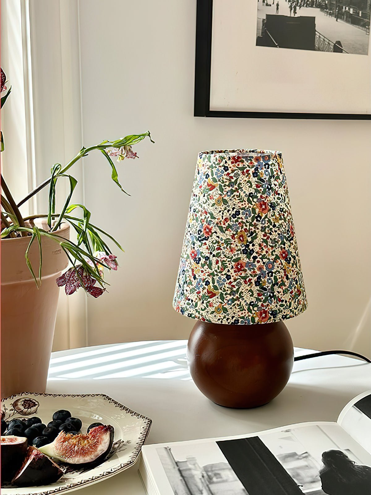 Elvivelia Vintage Houten tafellamp
