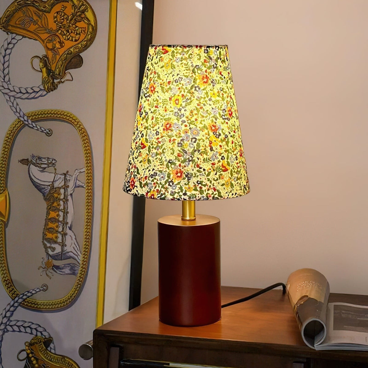 Elvivelia Vintage Houten tafellamp