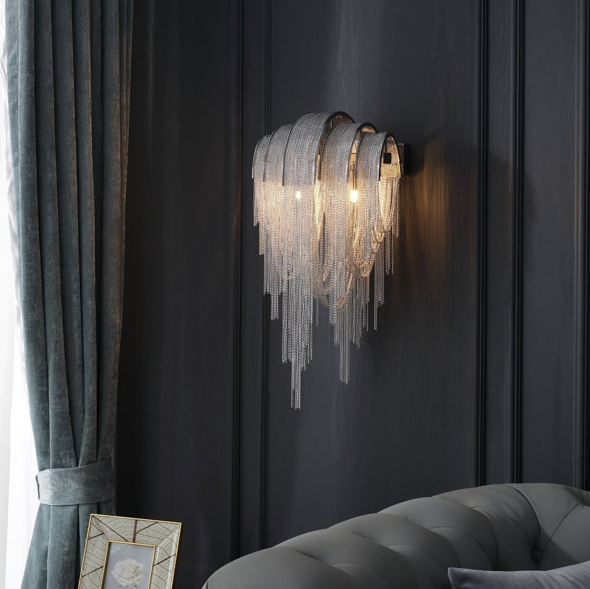 Chains Postmodern luxe Tassel wandlamp
