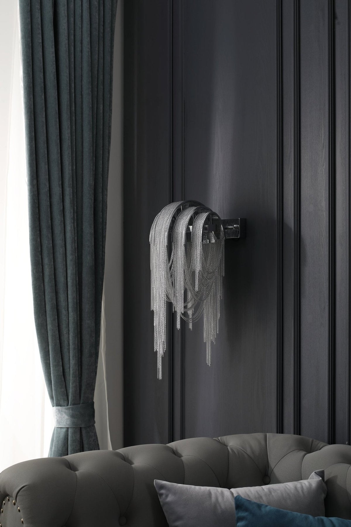 Chains Postmodern luxe Tassel wandlamp