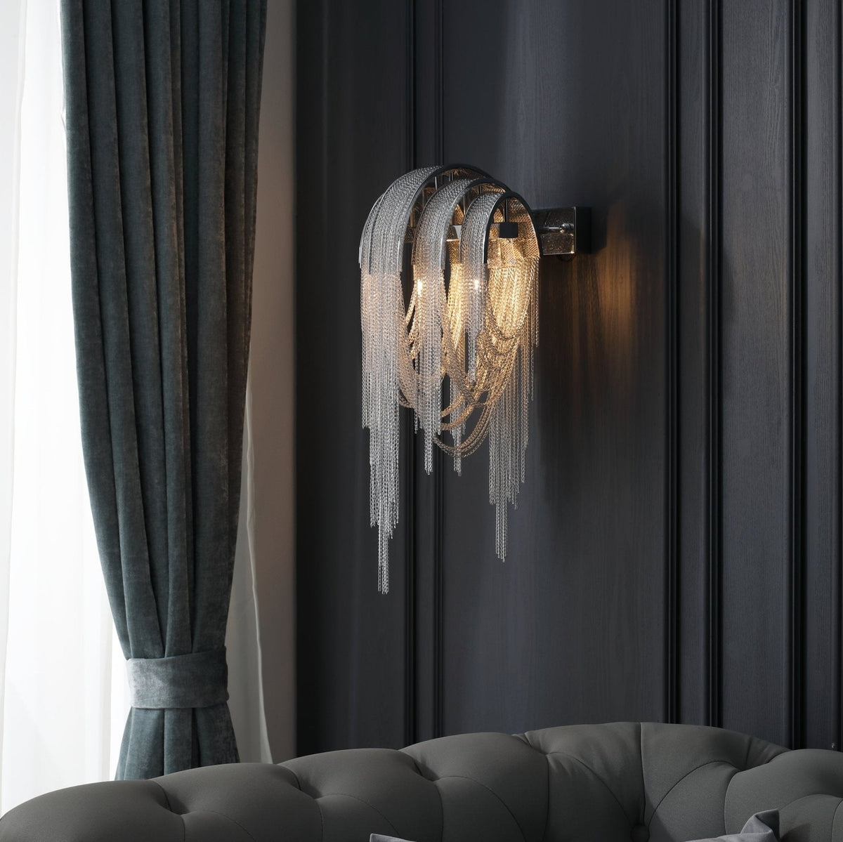Chains Postmodern luxe Tassel wandlamp