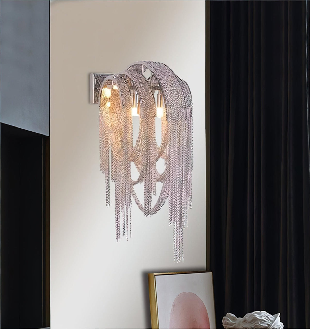 Chains Postmodern luxe Tassel wandlamp