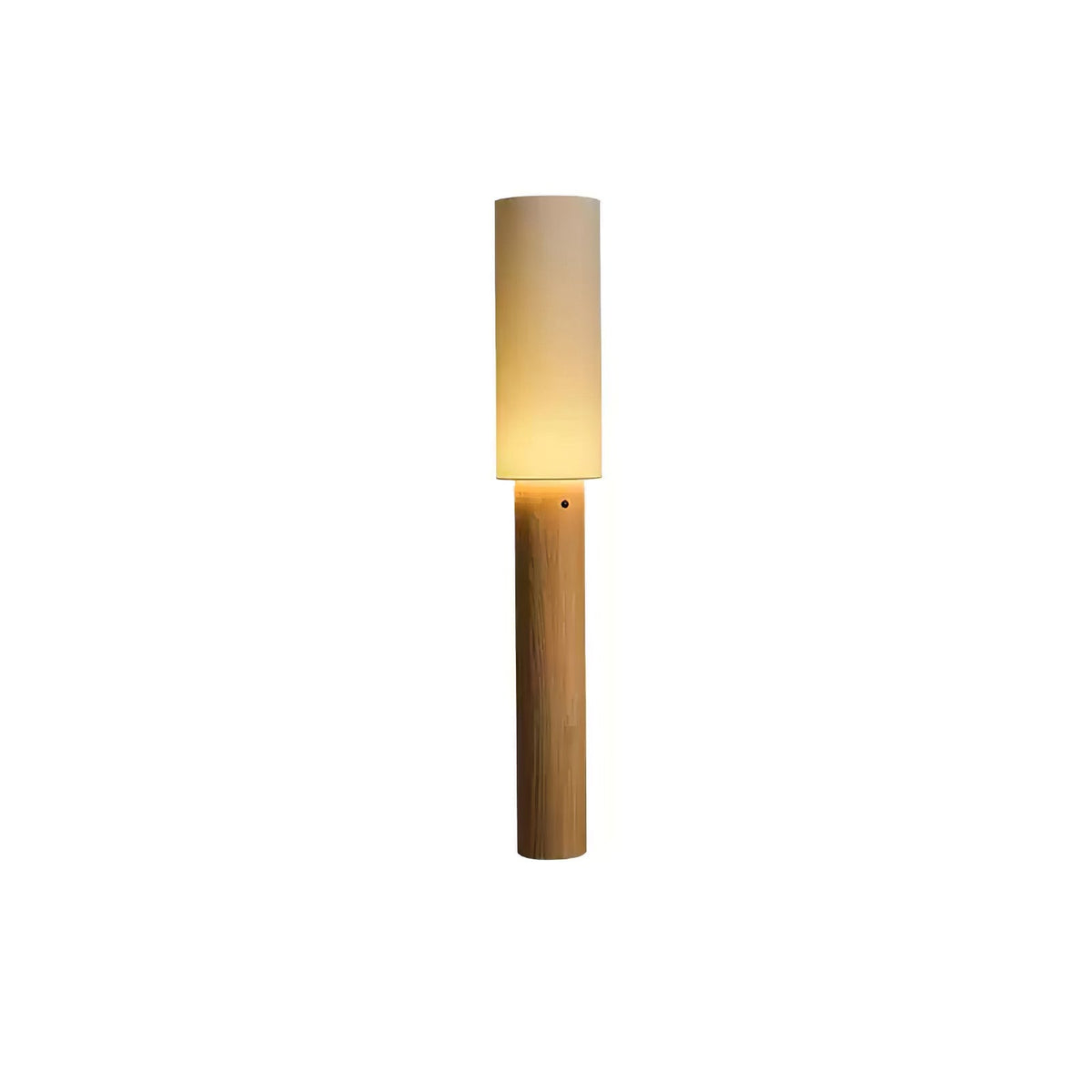Uvynir Cylindrische houten vloerlamp