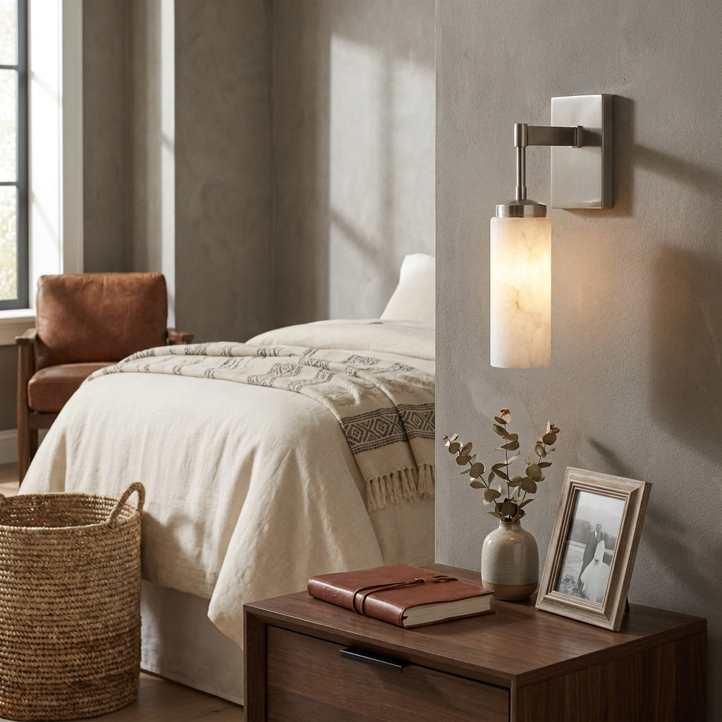 Mardenstone Albasten wandlamp