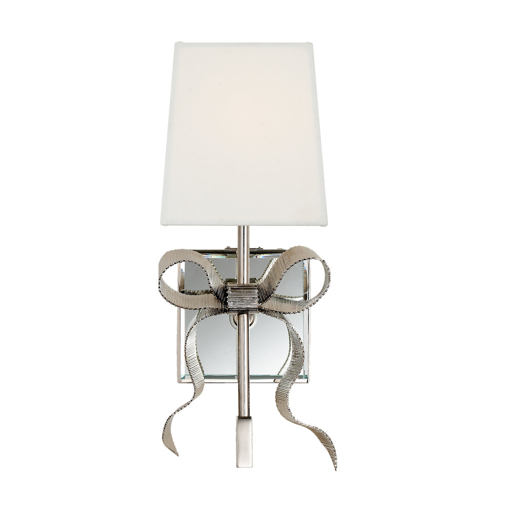 Leko wandlamp met zwarte lampenkap en goudkleurige accentboog