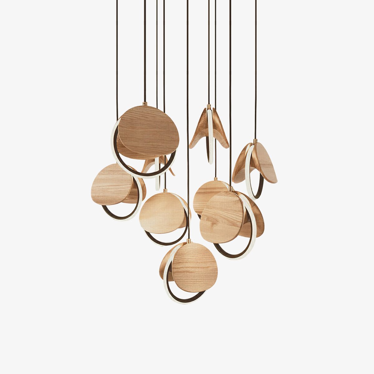Avvelen Geometrische hanglamp van Hout