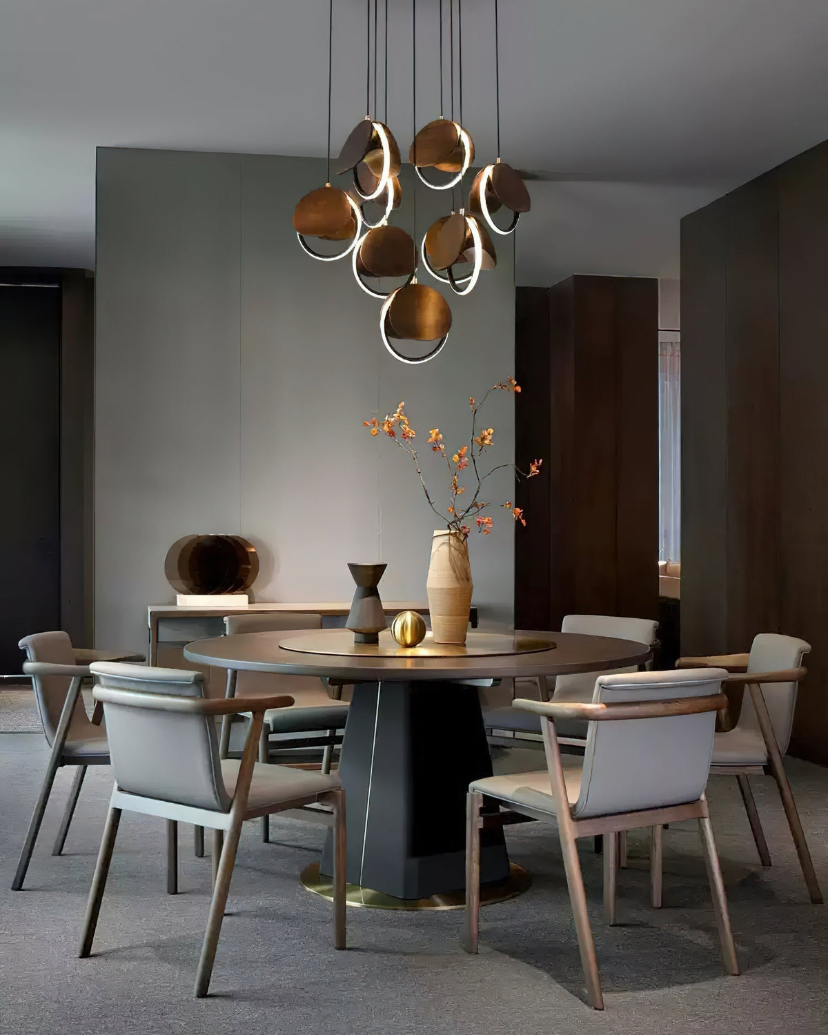 Avvelen Geometrische hanglamp van Hout