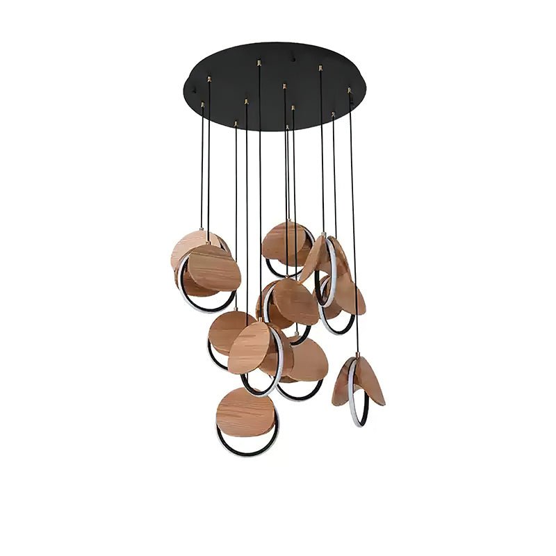 Avvelen Geometrische hanglamp van Hout