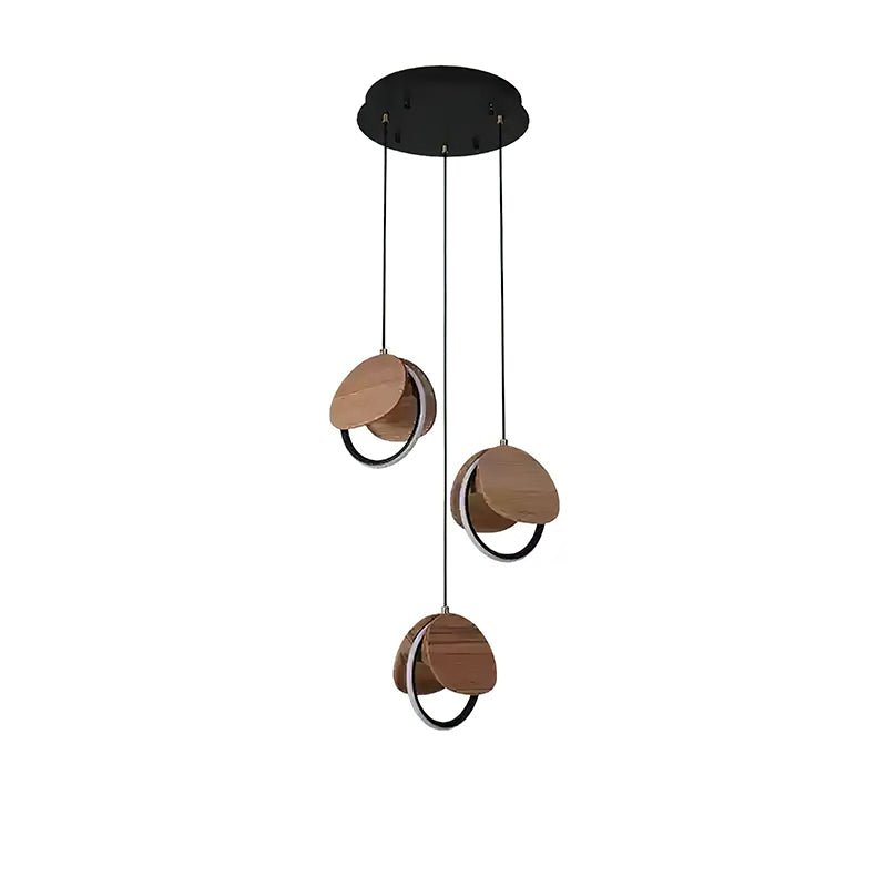 Avvelen Geometrische hanglamp van Hout