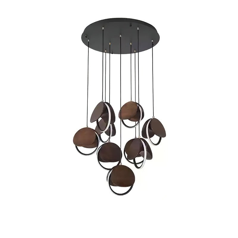 Avvelen Geometrische hanglamp van Hout