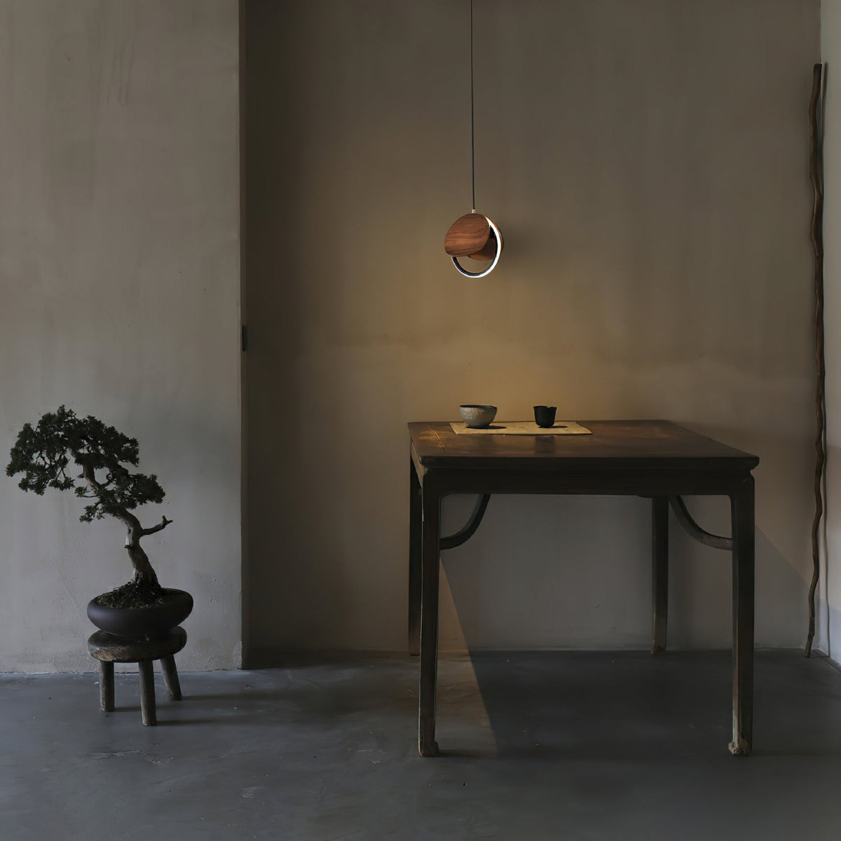 Avvelen Geometrische hanglamp van Hout