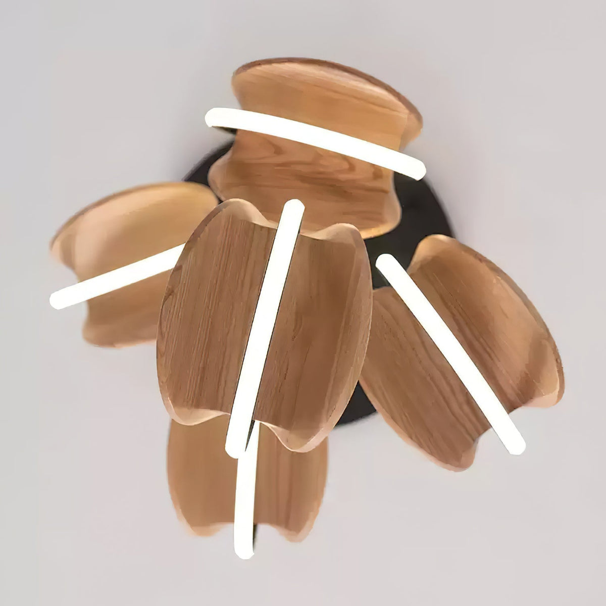 Avvelen Geometrische hanglamp van Hout