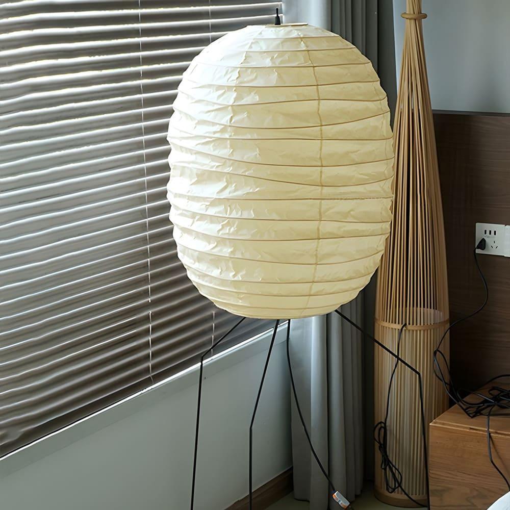 Barbara Vintage Rijstpapier vloerlamp