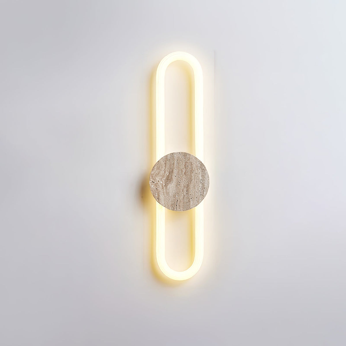 Mysolel Geel travertin wandlamp