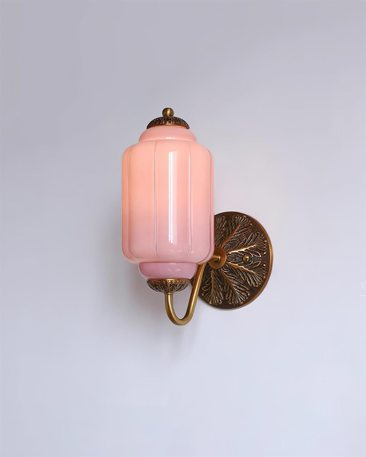 Melvane Vintage roze glazen wandlamp