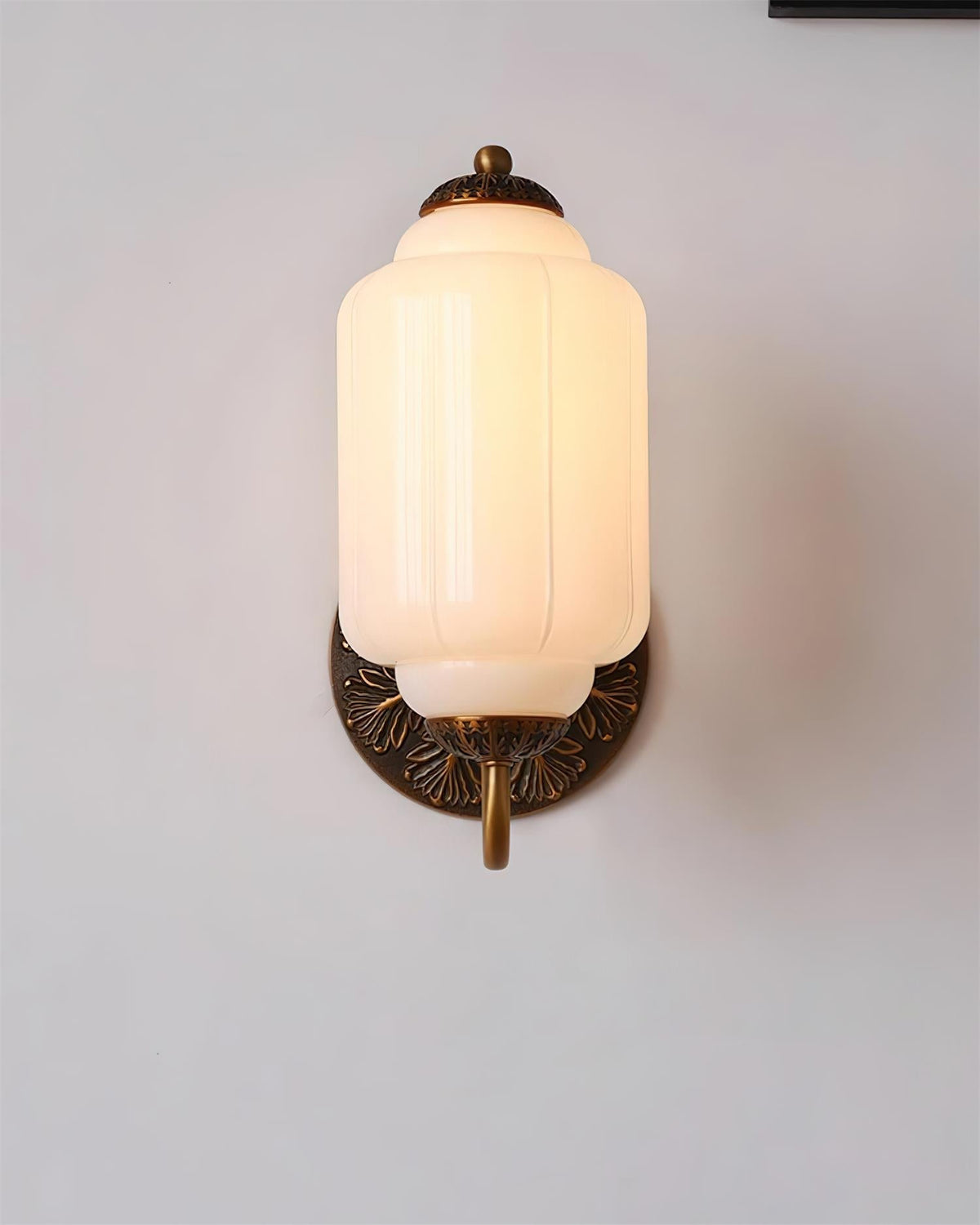 Melvane Vintage roze glazen wandlamp