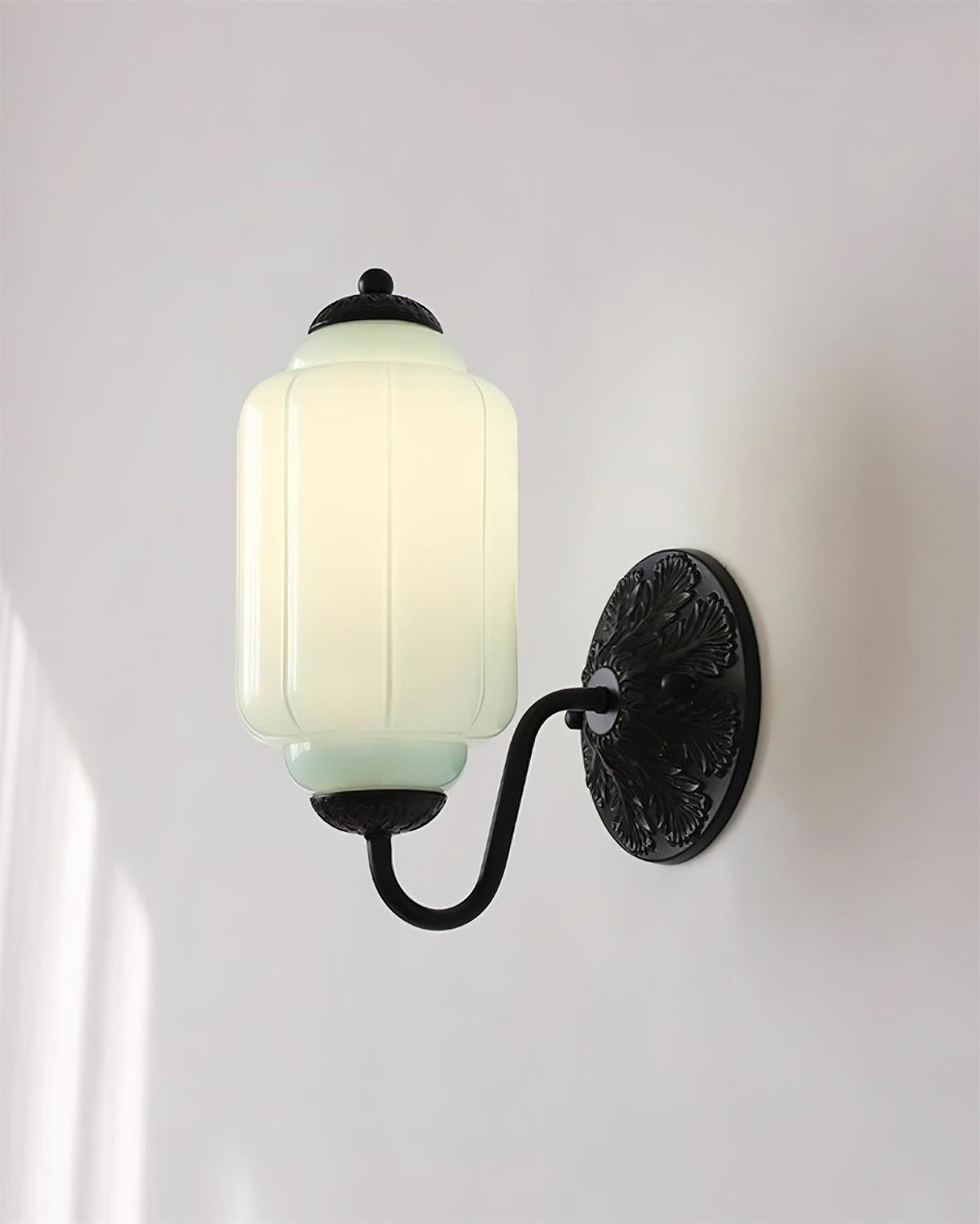 Melvane Vintage roze glazen wandlamp