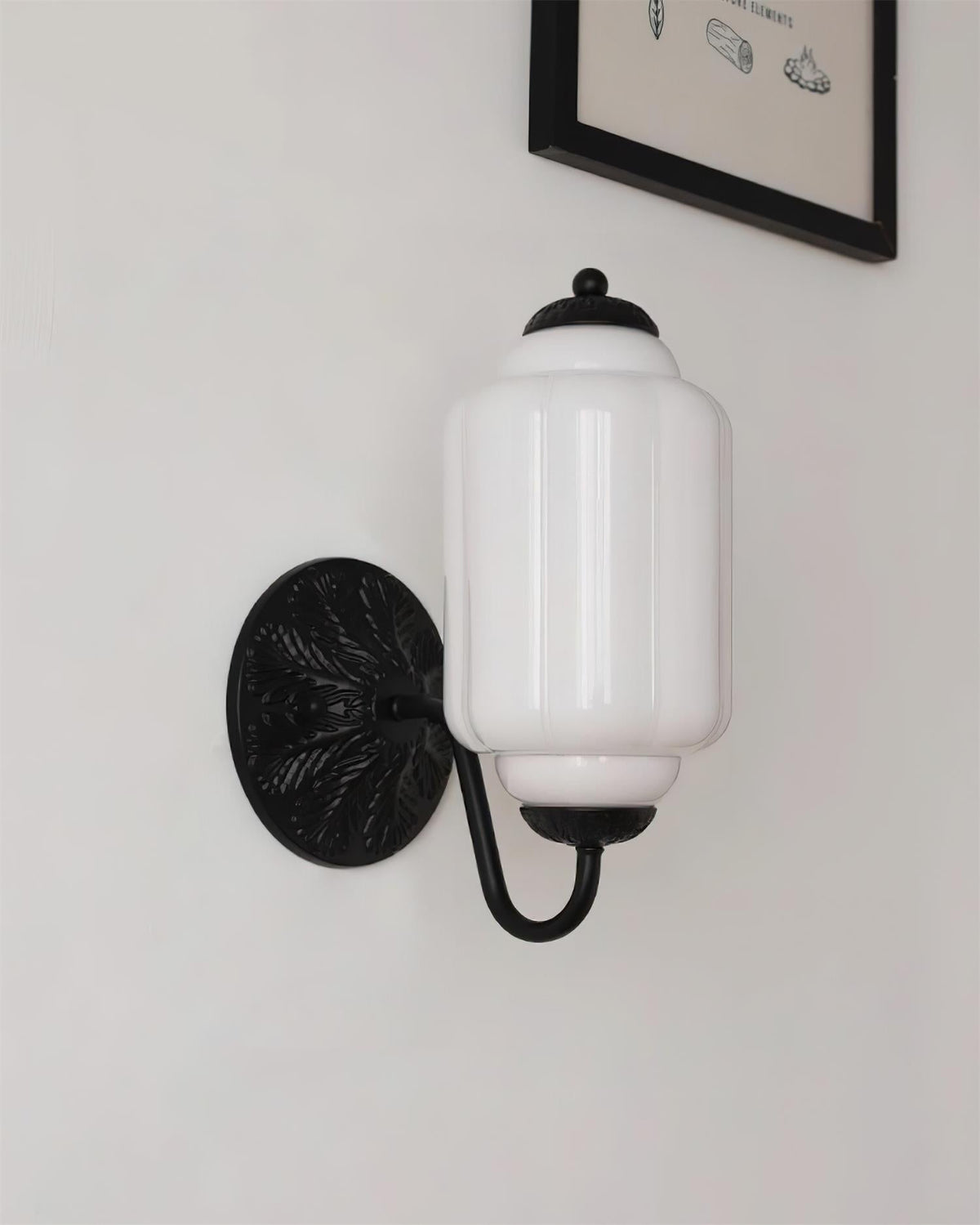 Melvane Vintage roze glazen wandlamp
