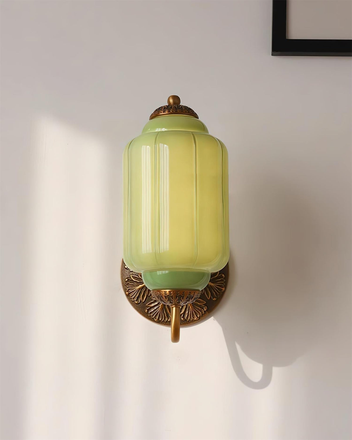Melvane Vintage roze glazen wandlamp