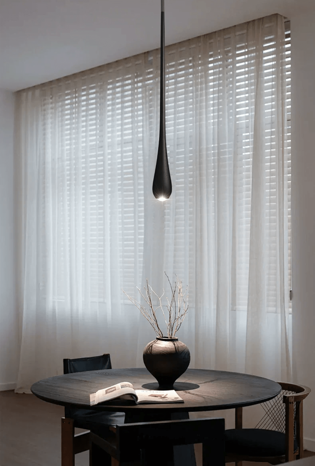 Sylvaelle traanvormige hanglamp