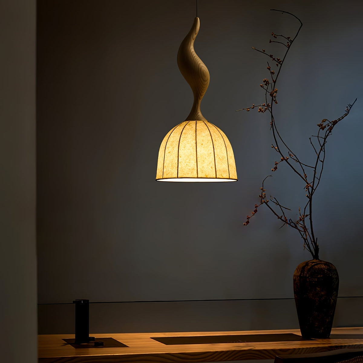 Colire Creativiteit Twisted Hout hanglamp