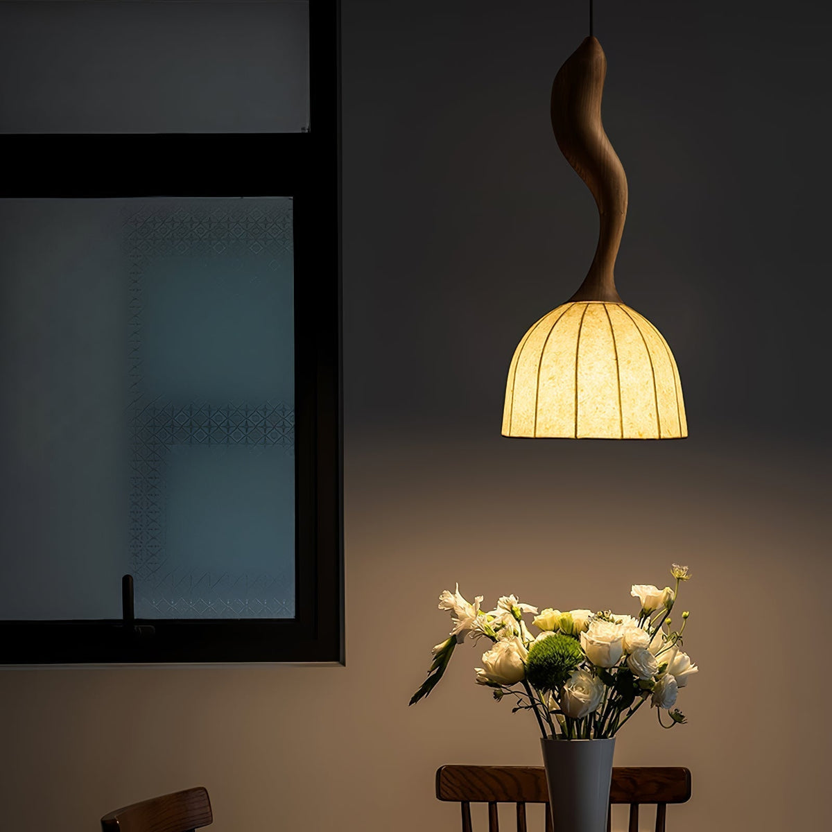 Colire Creativiteit Twisted Hout hanglamp