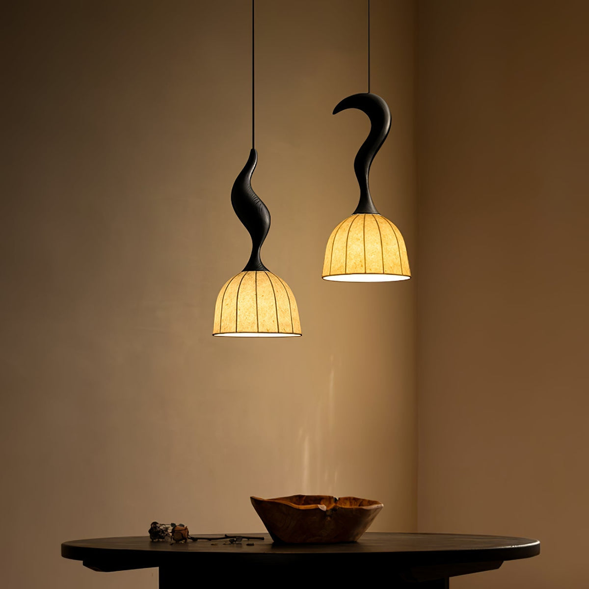 Colire Creativiteit Twisted Hout hanglamp