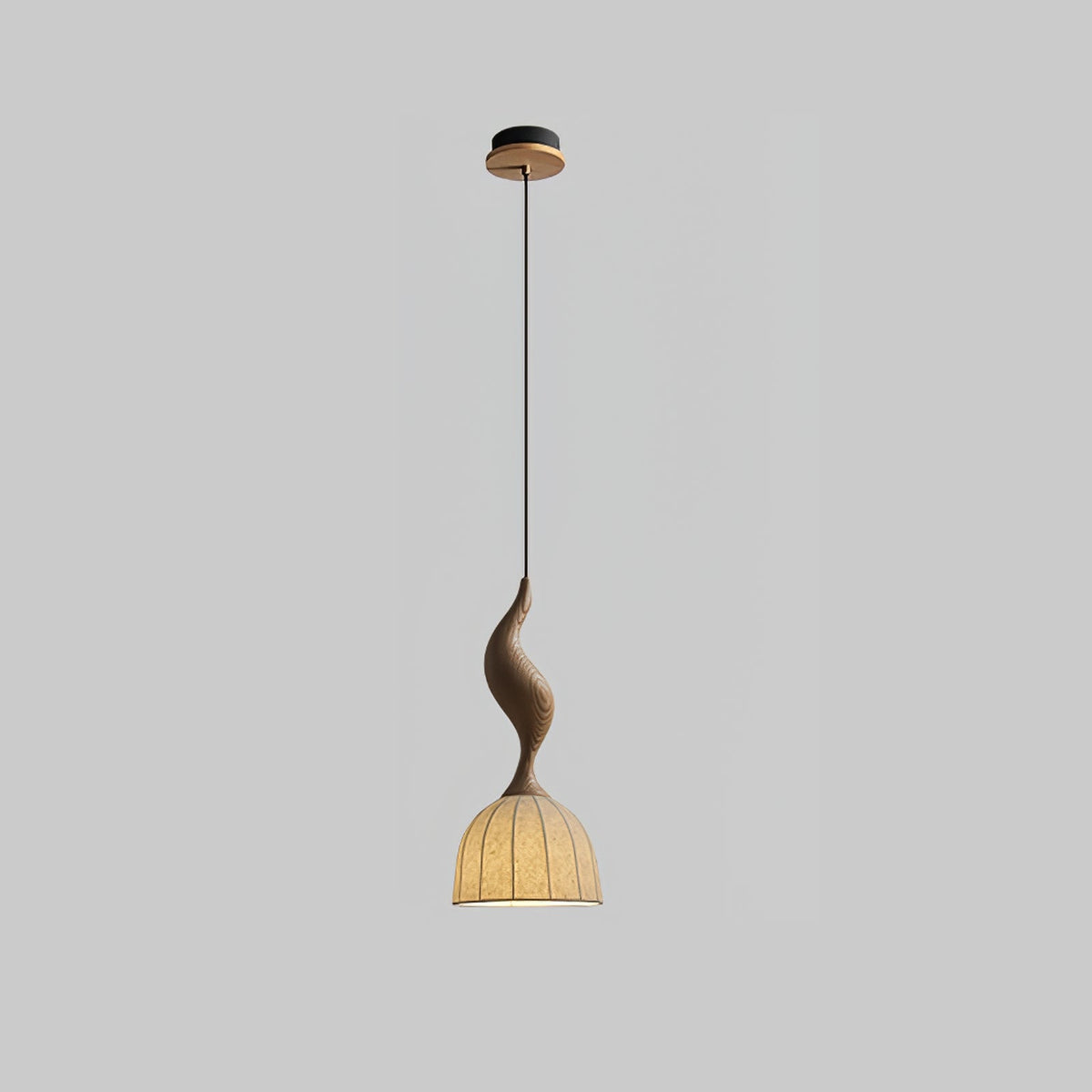 Colire Creativiteit Twisted Hout hanglamp