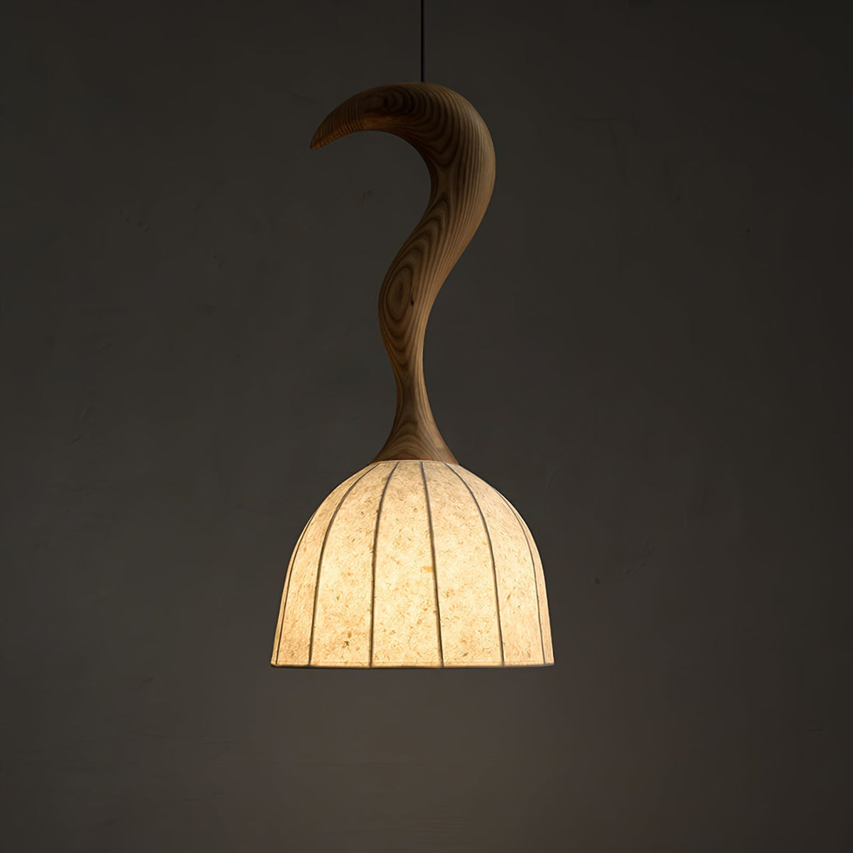Colire Creativiteit Twisted Hout hanglamp
