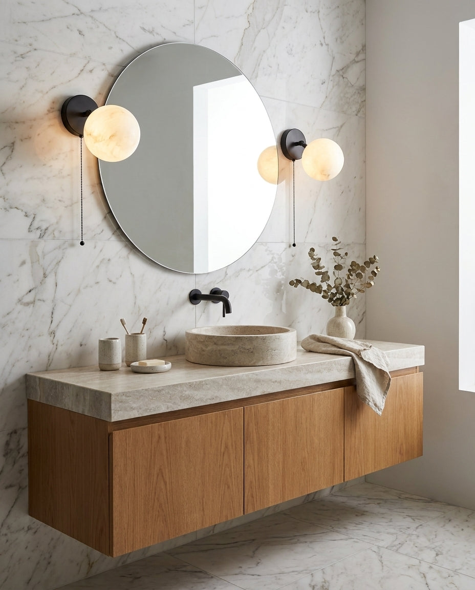 Grafthill Albasten wandlamp