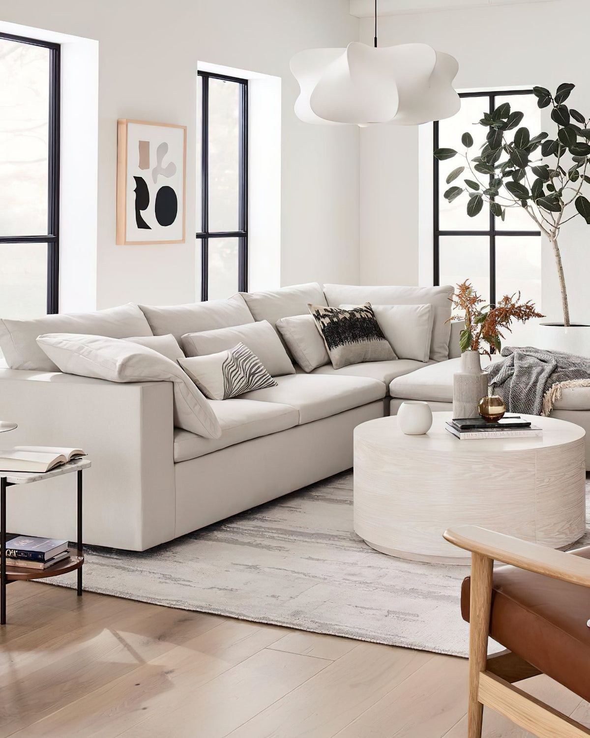 Bibi hanglamp met decoratieve zijden kap