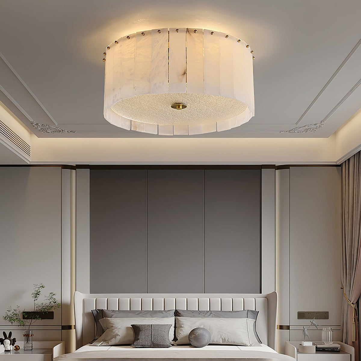 Elde albasten plafondlamp