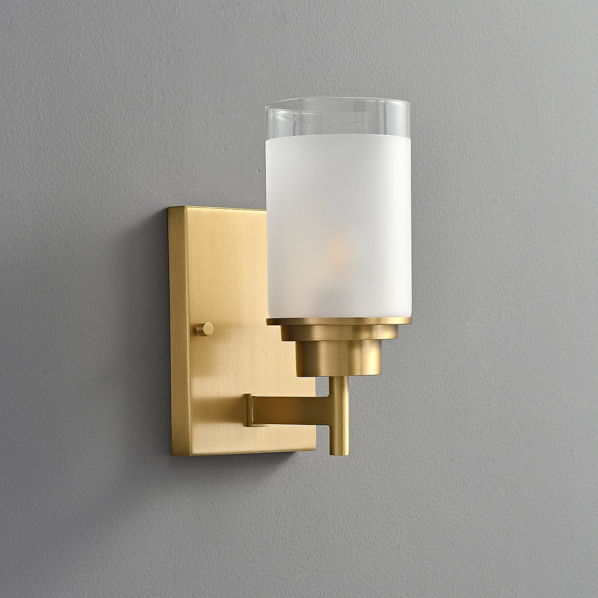 Myvele elegantie Vintage messing glas wandlamp